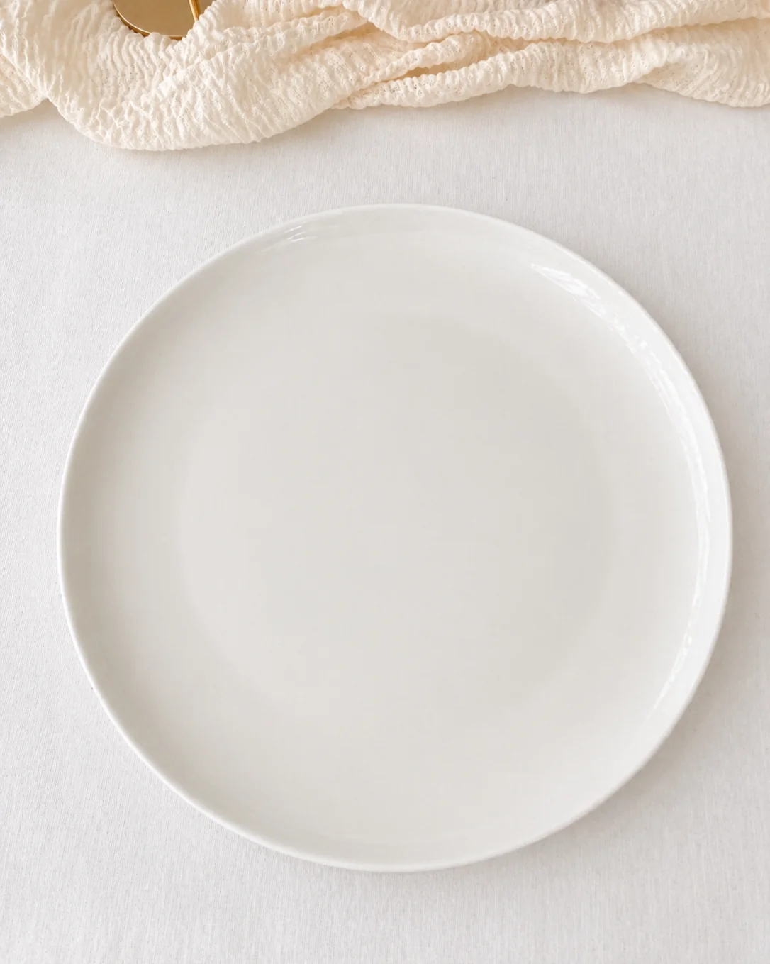 Weiße Porzellanteller – Essteller 27cm