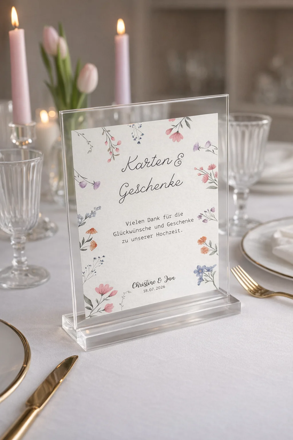 Karten & Geschenkeschild Pastell