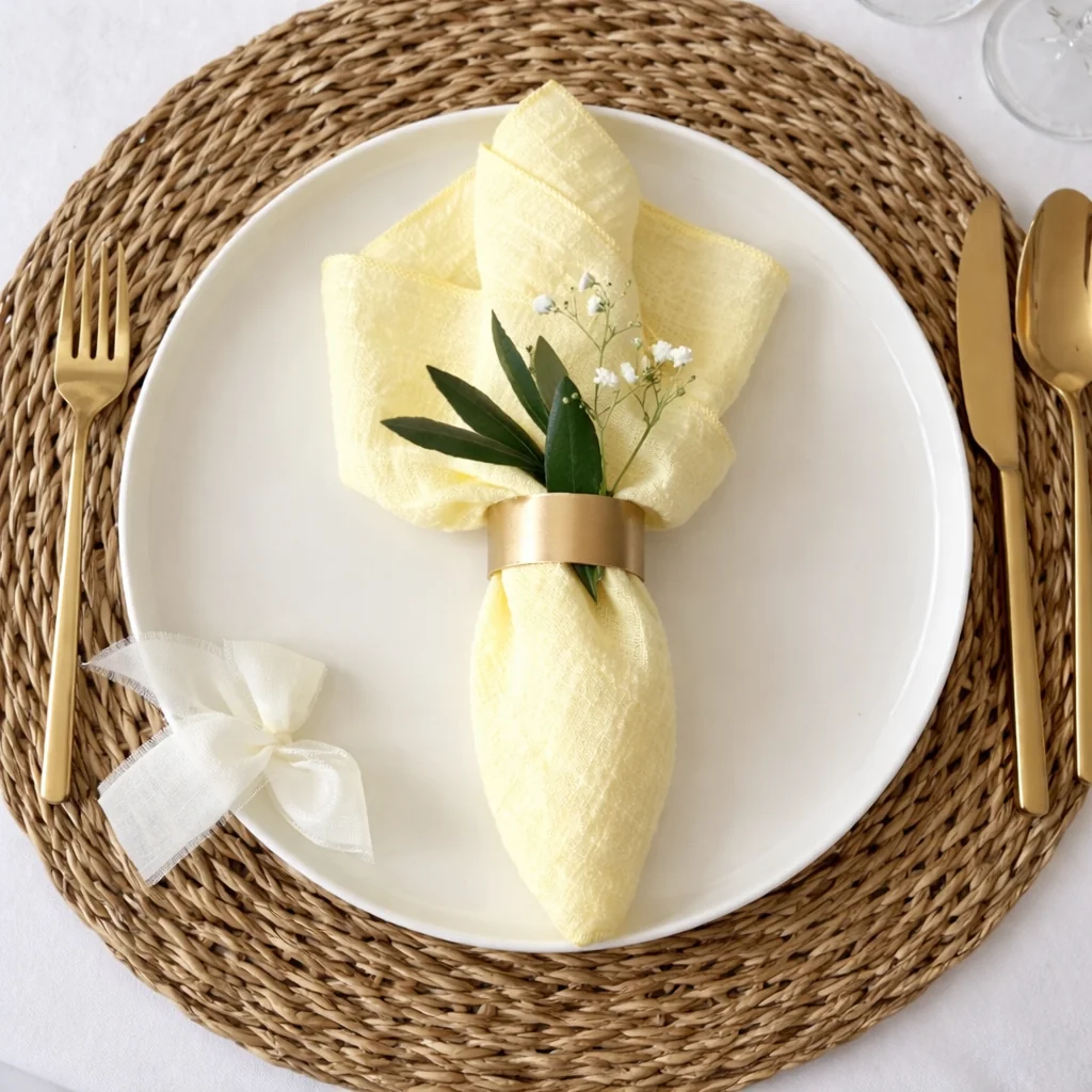 Stoffserviette (Buttergelb)