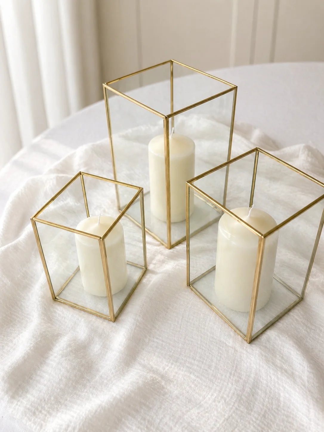 Goldene Laternen (3er Set)
